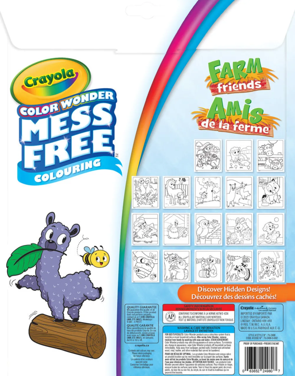 Crayola Color Wonder Mess-Free Colouring Pages & Mini Markers, Farm Friends Discount