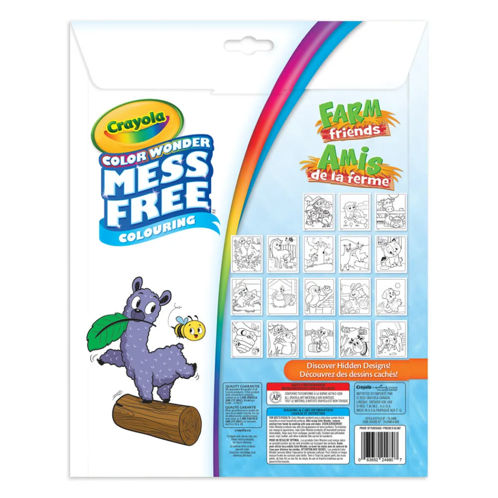 Crayola Color Wonder Mess-Free Colouring Pages & Mini Markers, Farm Friends Discount