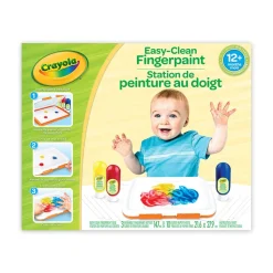 Crayola Easy-Clean Fingerpaint Set Hot