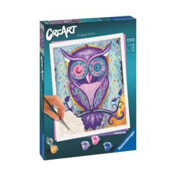 CreART Dreaming Owl Painting by Numbers 9.5x12