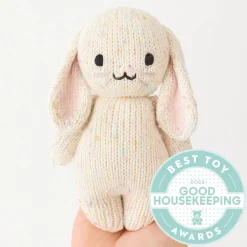 Cuddle+Kind Cuddle + Kind Baby Bunny (Confetti) Hand-Knit Doll Clearance