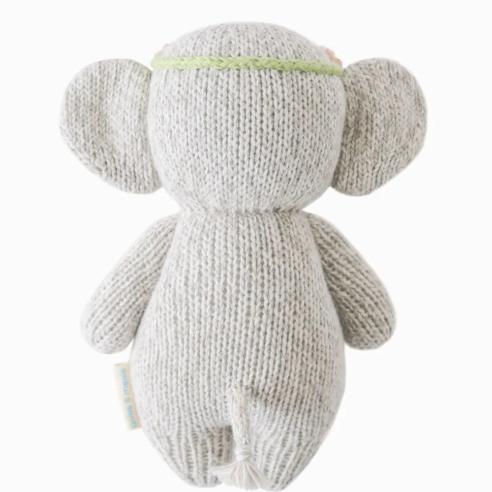 Cuddle+Kind Cuddle + Kind Baby Elephant (Blush Floral) Hand-Knit Doll Outlet