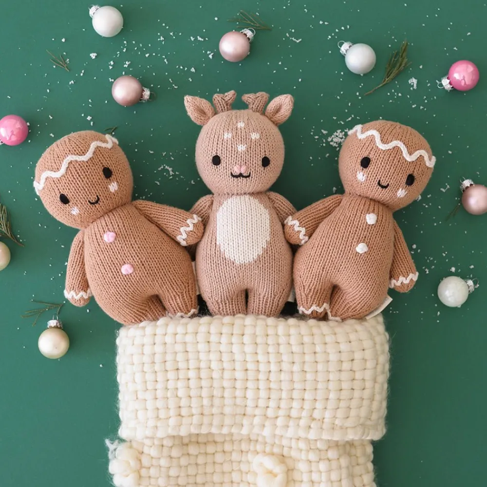 Cuddle+Kind Cuddle + Kind Baby Gingerbread (Icing White) Hand-Knit Doll Online