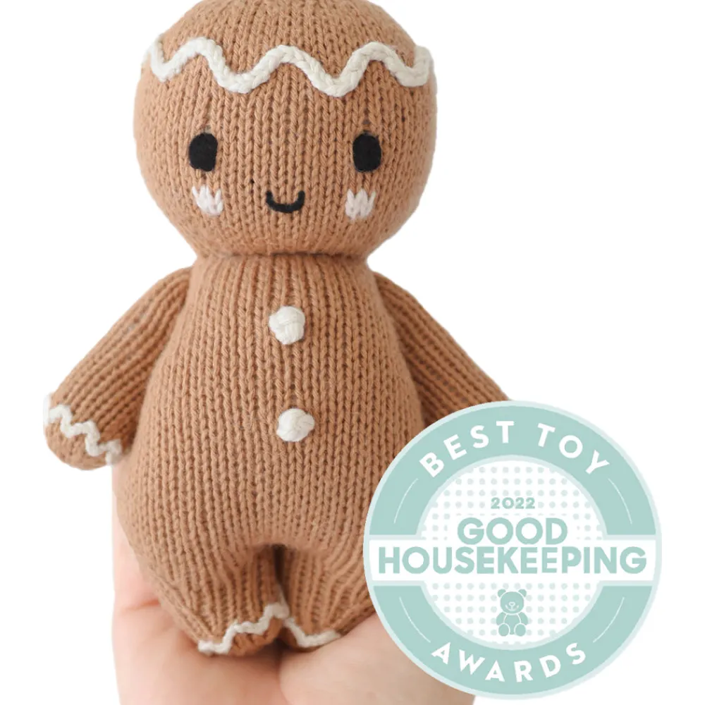 Cuddle+Kind Cuddle + Kind Baby Gingerbread (Icing White) Hand-Knit Doll Online