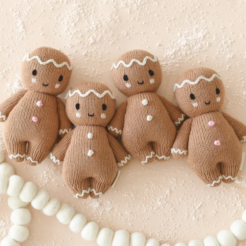Cuddle+Kind Cuddle + Kind Baby Gingerbread (Icing White) Hand-Knit Doll Online