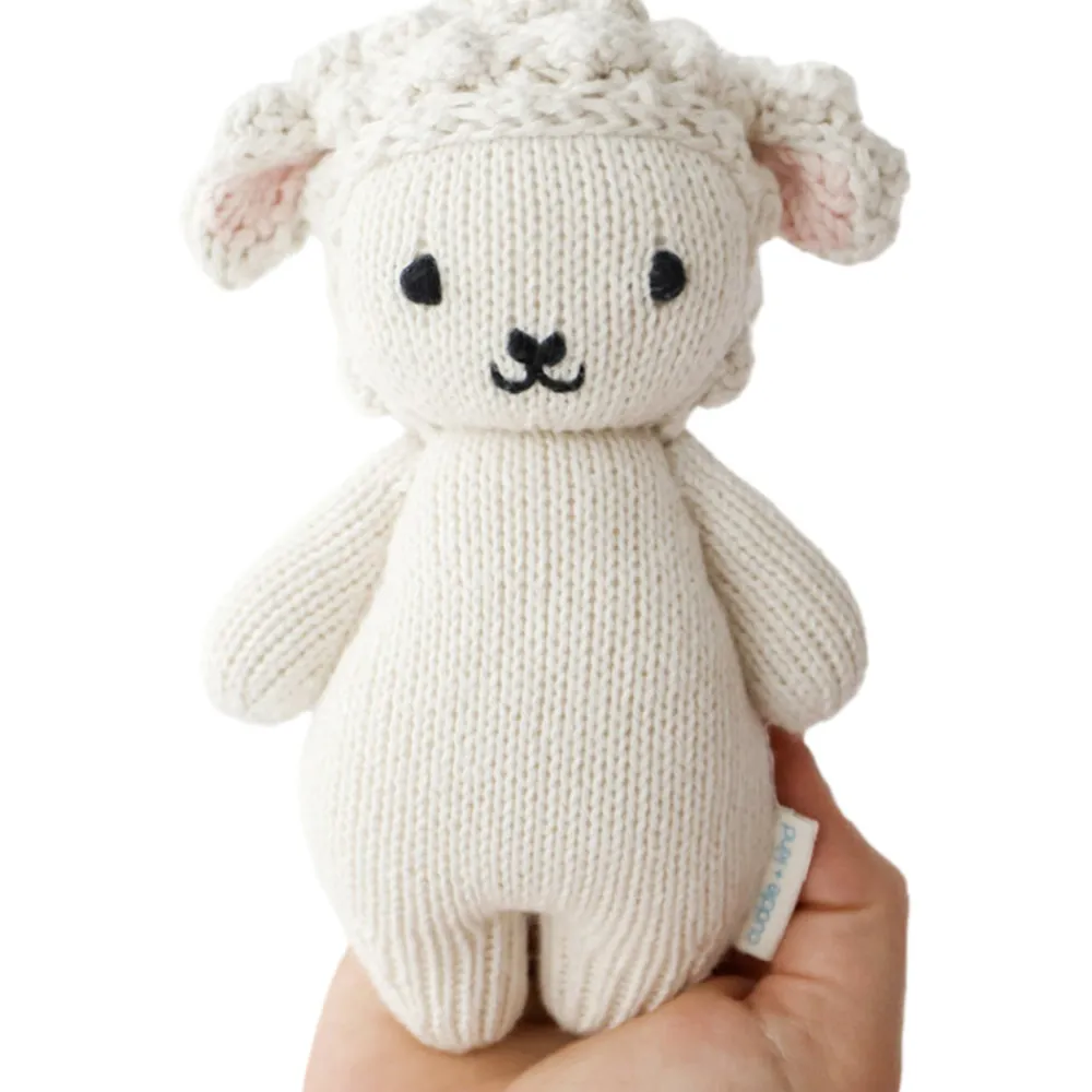 Cuddle+Kind Cuddle + Kind Baby Lamb Hand-Knit Doll Fashion