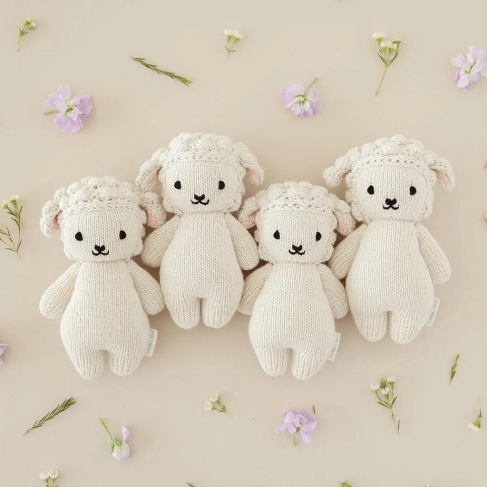 Cuddle+Kind Cuddle + Kind Baby Lamb Hand-Knit Doll Fashion