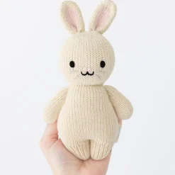 Cuddle+Kind Cuddle + Kind Baby Rabbit (Oatmeal) Hand-Knit Doll Fashion