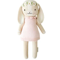 Cuddle+Kind Cuddle + Kind Tiny Hannah the Bunny (Blush) Hand-Knit Doll Sale