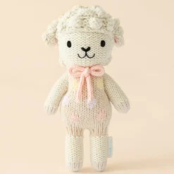 Cuddle+Kind Cuddle + Kind Tiny Lucy the Lamb (Pastel) Hand-Knit Doll Best