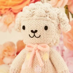 Cuddle+Kind Cuddle + Kind Tiny Lucy the Lamb (Pastel) Hand-Knit Doll Best