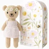 Cuddle+Kind Cuddle + Kind Tiny Olivia the Honey Bear Hand-Knit Doll New