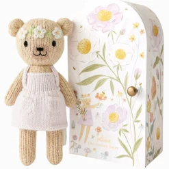 Cuddle+Kind Cuddle + Kind Tiny Olivia the Honey Bear Hand-Knit Doll New