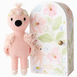 Cuddle+Kind Cuddle + Kind Tiny Penelope the Flamingo Hand-Knit Doll New