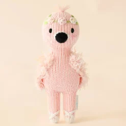 Cuddle+Kind Cuddle + Kind Tiny Penelope the Flamingo Hand-Knit Doll New