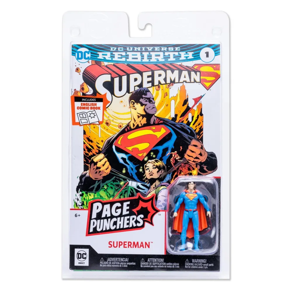 Imports Dragon Inc. DC Direct - 3" Comic With Figure WV1 - Superman (Rebirth) Fashion