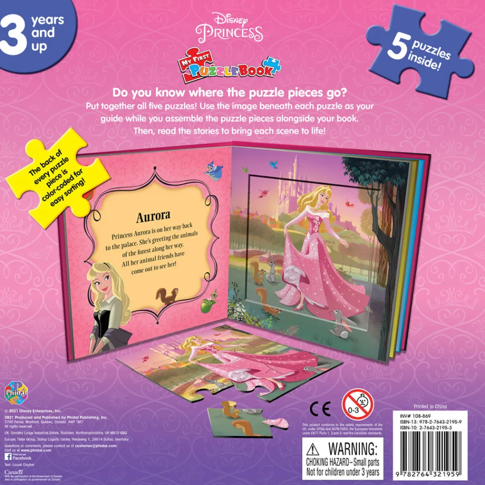 EDITIONS PHIDAL INC. Disney Princess My First Puzzle Book Best
