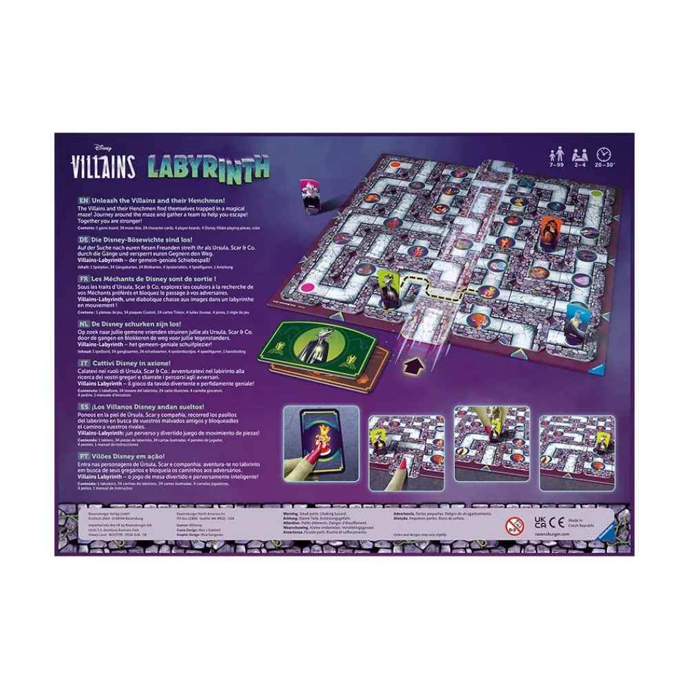Ravensburger USA, Inc. Disney Villains Labyrinth Board Game Outlet