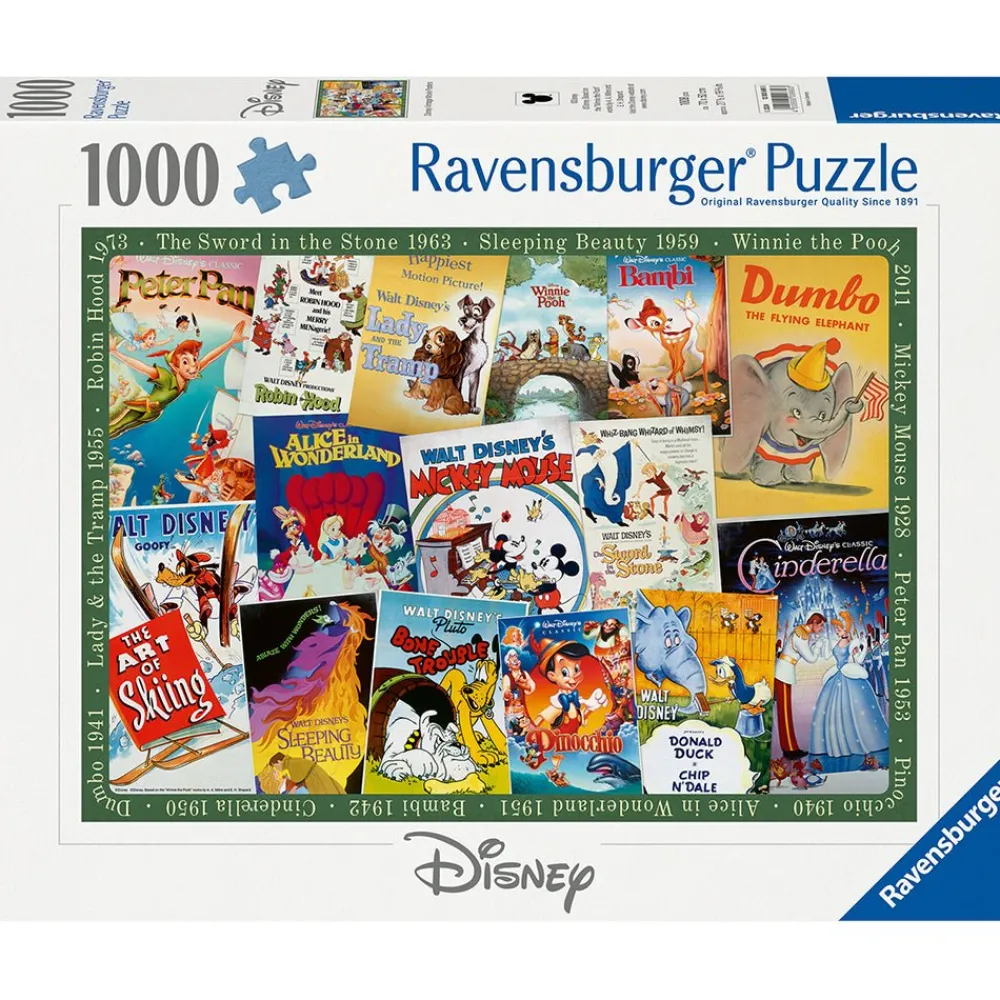 Ravensburger Disney Vintage Movie Posters 1000 pc Puzzle Sale