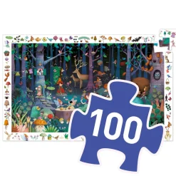 Ilo 307 Inc. Djeco Observation puzzle Enchanted forest 100 pcs Clearance