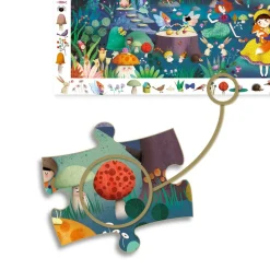 Ilo 307 Inc. Djeco Observation puzzle Enchanted forest 100 pcs Clearance