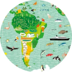 Ilo 307 Inc. Djeco Observation Puzzle Around The World 200 pcs New