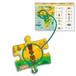 Ilo 307 Inc. Djeco Observation Puzzle Around The World 200 pcs New