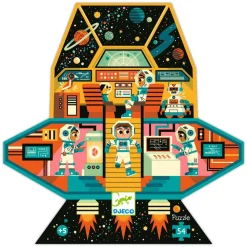 Djeco Silhouette Puzzle / Space Station / 54 pcs Discount