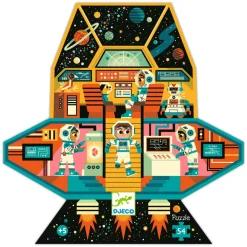 Djeco Silhouette Puzzle / Space Station / 54 pcs Discount