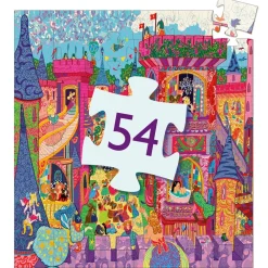 Ilo 307 Inc. Djeco Silhouette Puzzle / Fairy Castle / 54 pcs Online