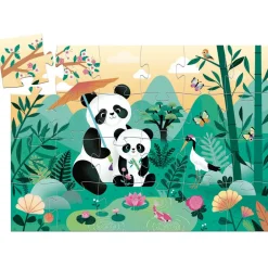 Djeco Silhouette Puzzle / Leo The Panda / 24 pcs Sale
