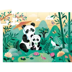 Djeco Silhouette Puzzle / Leo The Panda / 24 pcs Sale