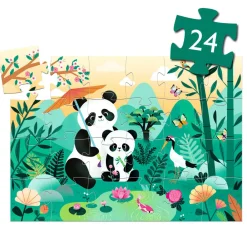 Djeco Silhouette Puzzle / Leo The Panda / 24 pcs Sale