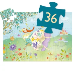 Ilo 307 Inc. Djeco Silhouette Puzzle Princess of Spring 36 pcs Fashion