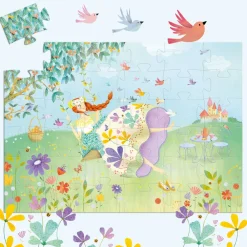 Ilo 307 Inc. Djeco Silhouette Puzzle Princess of Spring 36 pcs Fashion