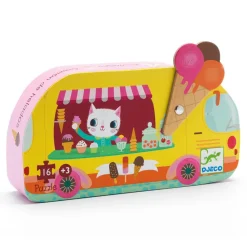 Ilo 307 Inc. Djeco Silhouette Puzzle The Ice Cream Truck 16 pcs Online