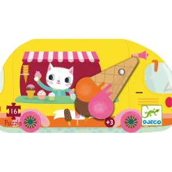 Ilo 307 Inc. Djeco Silhouette Puzzle The Ice Cream Truck 16 pcs Online
