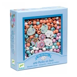 Ilo 307 Inc. Djeco Wooden Bead Kit - Rainbow Cat Clouds New