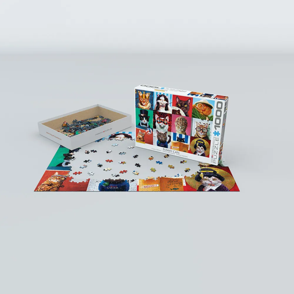 Eurographics Inc. Eurographics Funny Cats 1000 PC Puzzle Online
