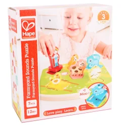Playwell Enterprises Ltd. Farmyard Sound Puzzle New