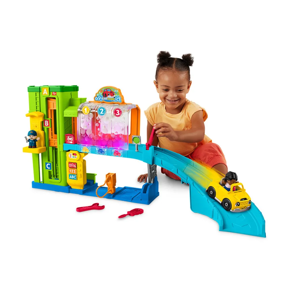 Mattel Canada Inc. Fisher-Price Little Ppl Light-Up Learning Garage New