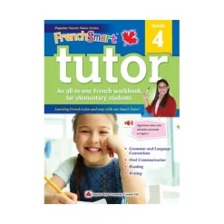 POPULAR BOOKS FrenchSmart Tutor Gr. 4 w/ Audio Clips New
