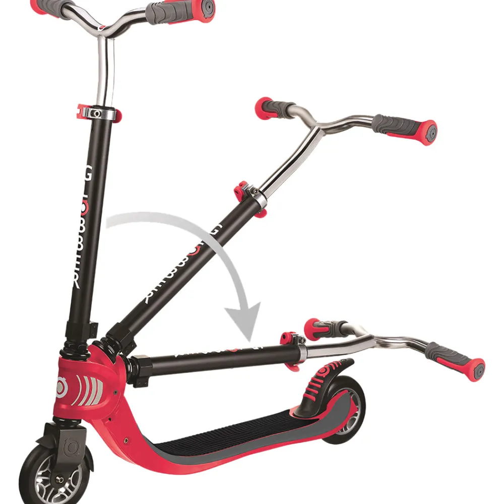 Globber Flow 125 Foldable - Black/Red Hot