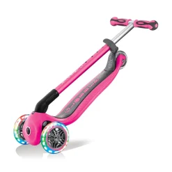 Globber GO-UP Deluxe Lights Pink Scooter New