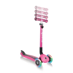 Globber GO-UP Deluxe Lights Pink Scooter New