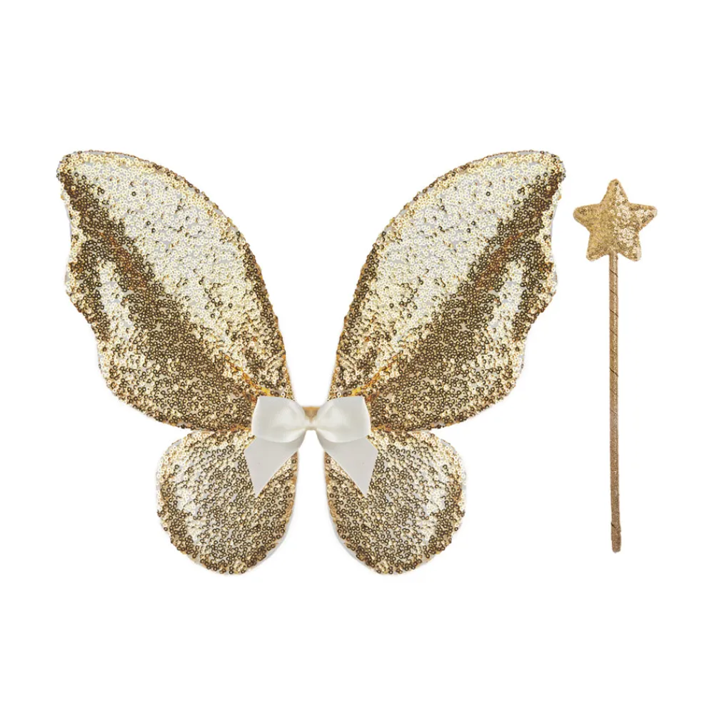 Creative Education Of Can. Gracious Gold Sequins Skirt, Wing & Wand, Size 4-6 Outlet