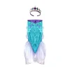 Great Pretenders Blue Mermaid Glimmer Skirt with Tiara,Size 5-6 Sale