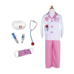 Great Pretenders Doctor Set Pink, Size 5-6 New