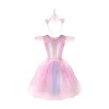Great Pretenders Pink Unicorn Dress & Headband Age 5-6 Hot