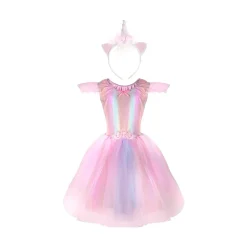 Great Pretenders Pink Unicorn Dress & Headband Age 5-6 Hot